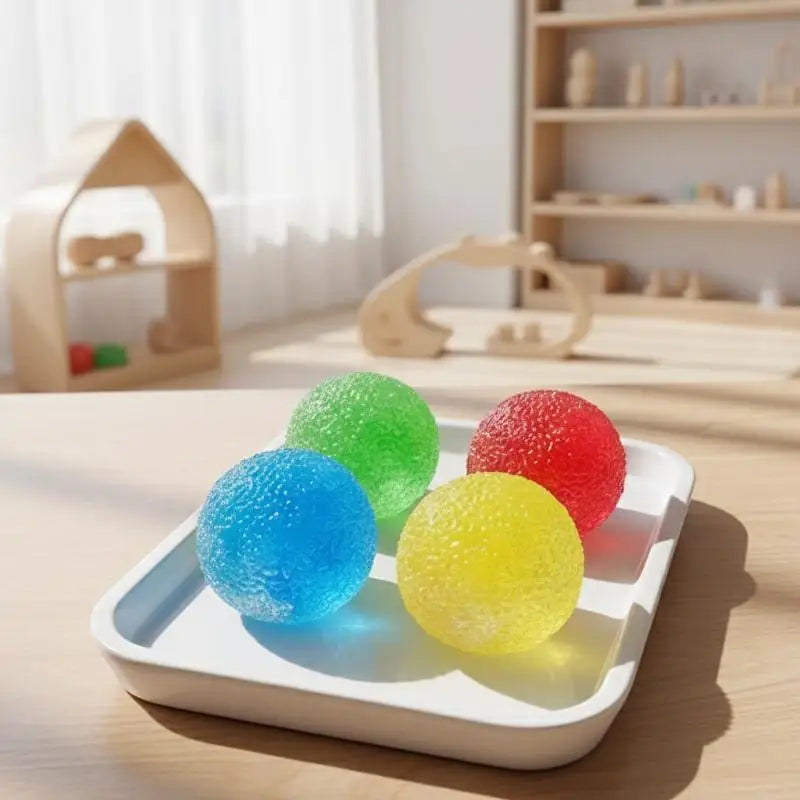 Sensory Slushie Squeeze Ball 1PC Reusable Crunchy Crackling Toy for Stress Relief Calm Fidget Play at Work Home