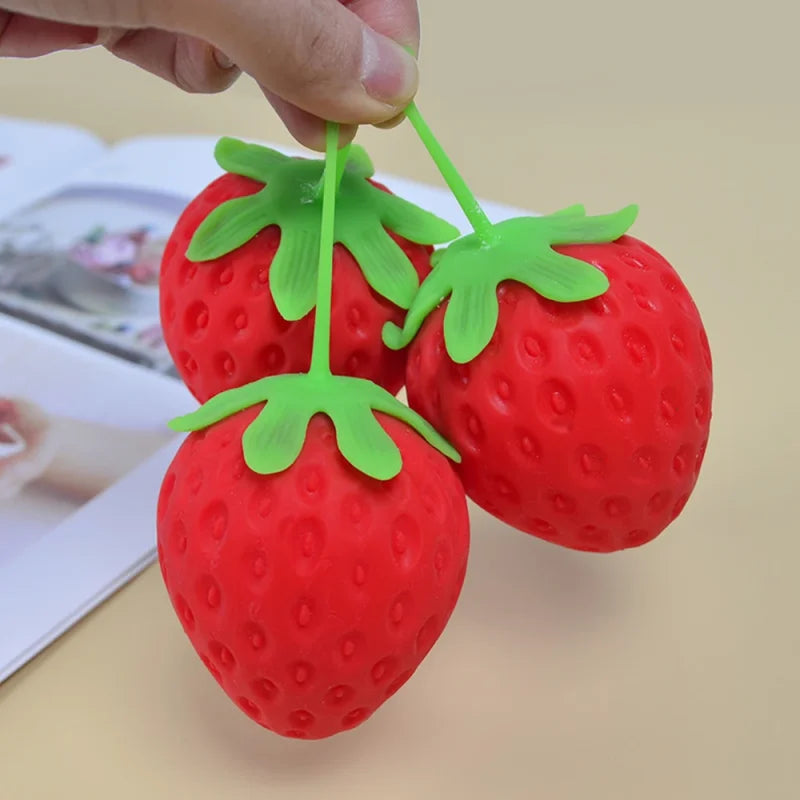 Dragon Fruit/Peach/Orange/Durian/Mango/Banana /Strawberry Squishy, Soft Squeeze Stress Relief Fidget Toy for Office Home