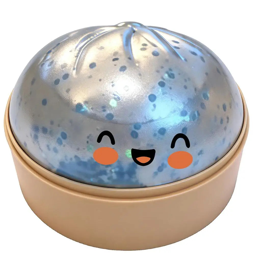 Premium Squishy Steamed Bun Dumpling Toy Slow Rising Glitter Stress Relief Ball Soft Stretchy Fidget Desk Toy Home Office Decor