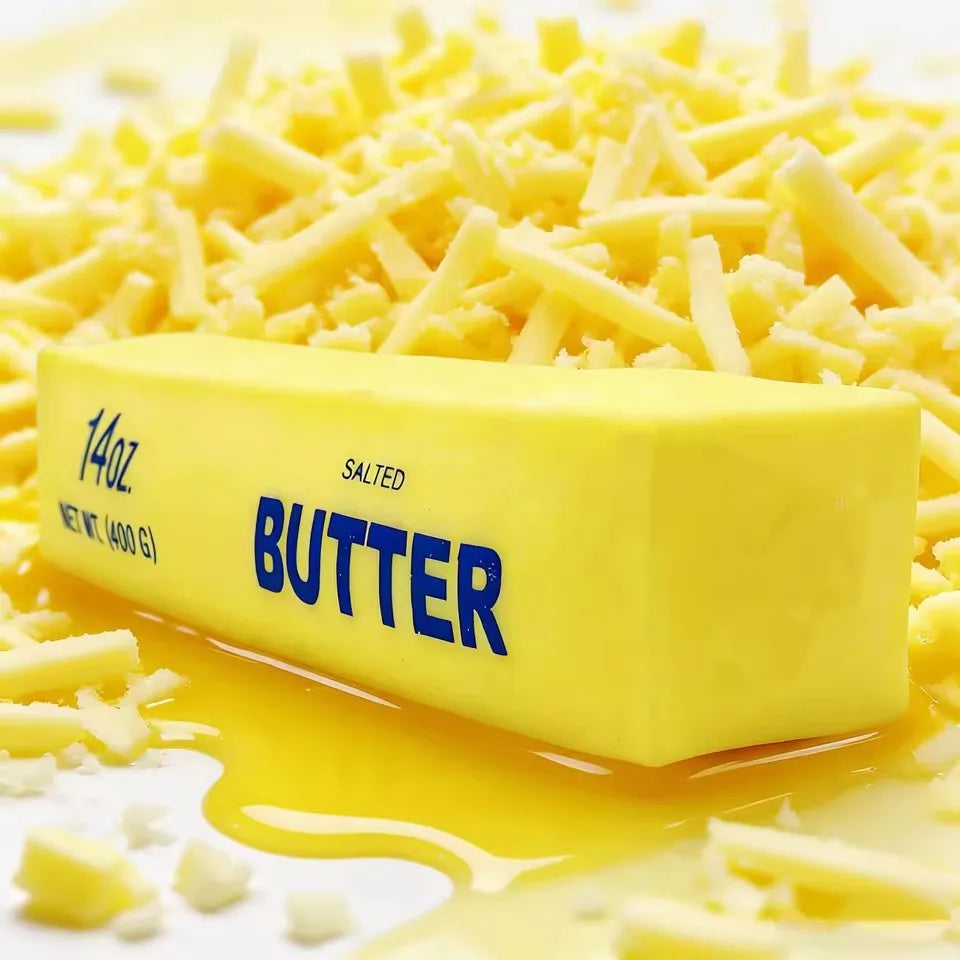 Squishy Elastic Butter Stick Fidget Toy Cheese Shape Stress Relief Game Funny Decompression Prank Squeeze Toy for Anxiety Relief