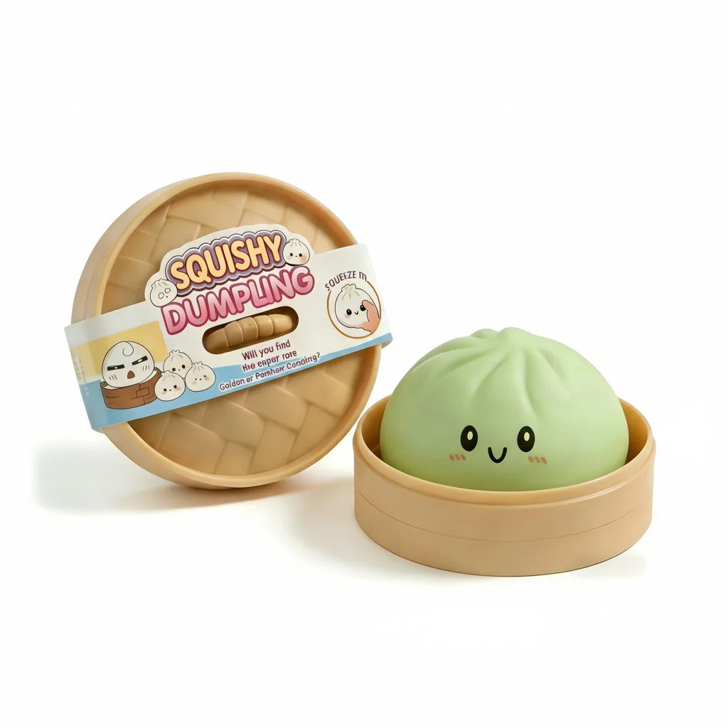 New Glitter Dumpling Glitter Dumpling Squishy with Box Dumplings Sensory Squeeze Toy for Stress Relief