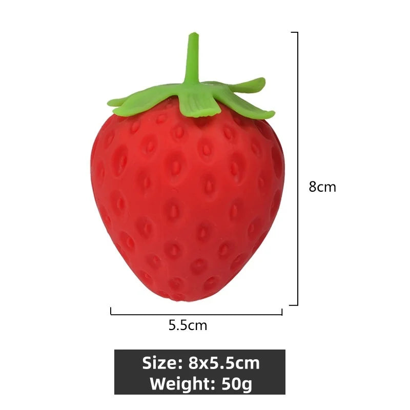 Dragon Fruit/Peach/Orange/Durian/Mango/Banana /Strawberry Squishy, Soft Squeeze Stress Relief Fidget Toy for Office Home