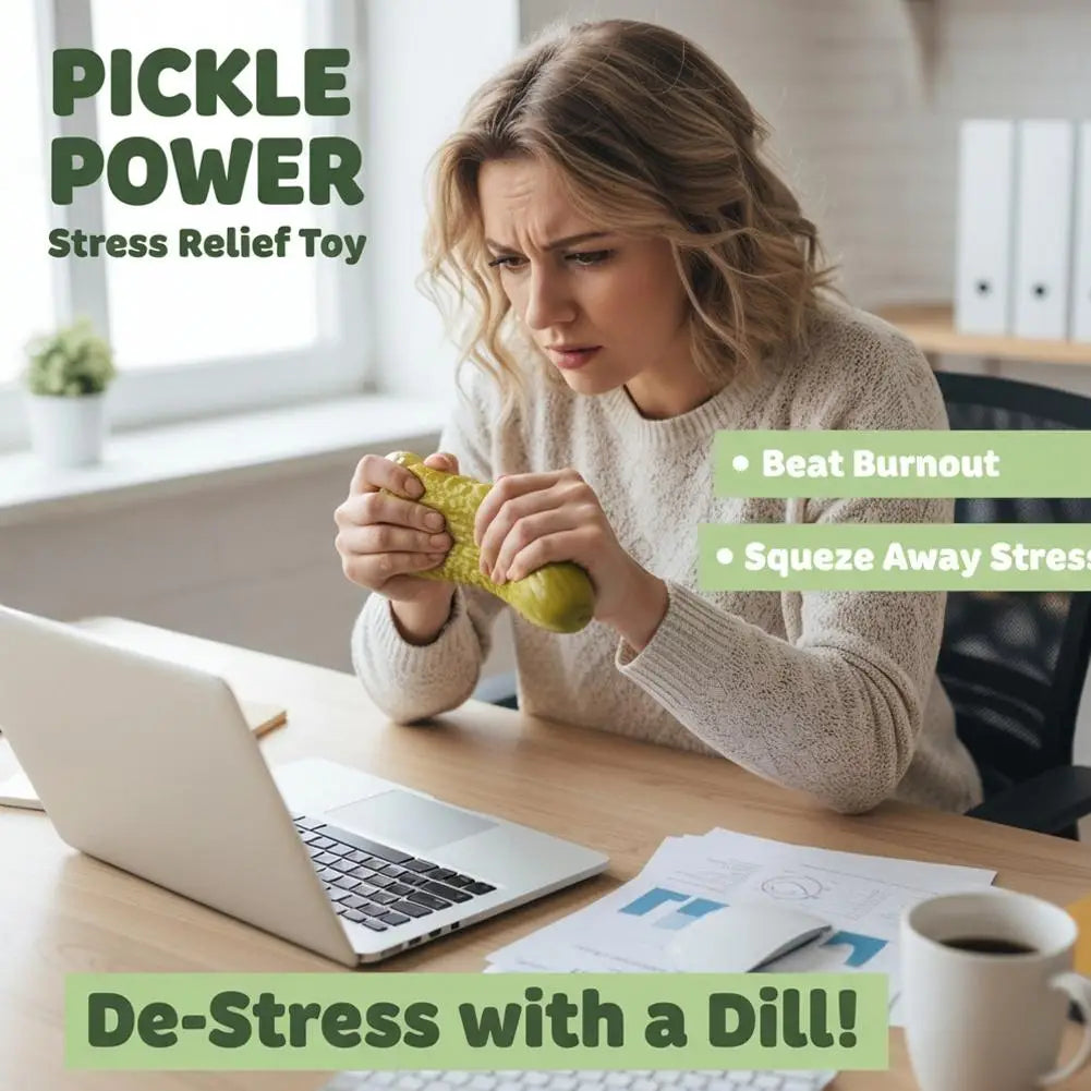 Jumbo Pickle Squishy Big Cucumber Squeeze Slow Rising Squeeze Stress Relief for Adults Jumbo Pickle Squishy Stress Relief Set