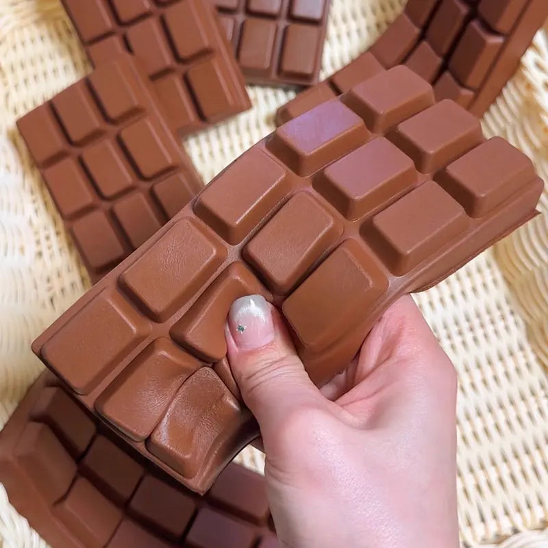 1PC Slow Rising Chocolate Squeeze Squishy Sensory Fidget for Stress Relief Anti-Anxiety Hand Relaxation Gift