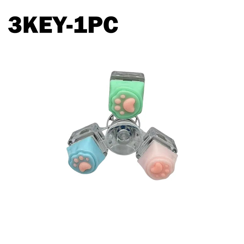 LED Light Keyboard Keychain Fidget Toy Clickable Button Stress Relief Portable Desk Accessory Office Decor Gift  Anxiety Relief