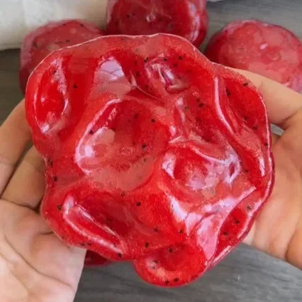 Hot Sale Squishy Handmade Watermelon Slush Toy Soft, Slow-Rebound Stress Relief Squeezy Toy Realistic Fruit Model Adult Gift