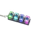 LED Light Keyboard Keychain Fidget Toy Clickable Button Stress Relief Portable Desk Accessory Office Decor Gift  Anxiety Relief
