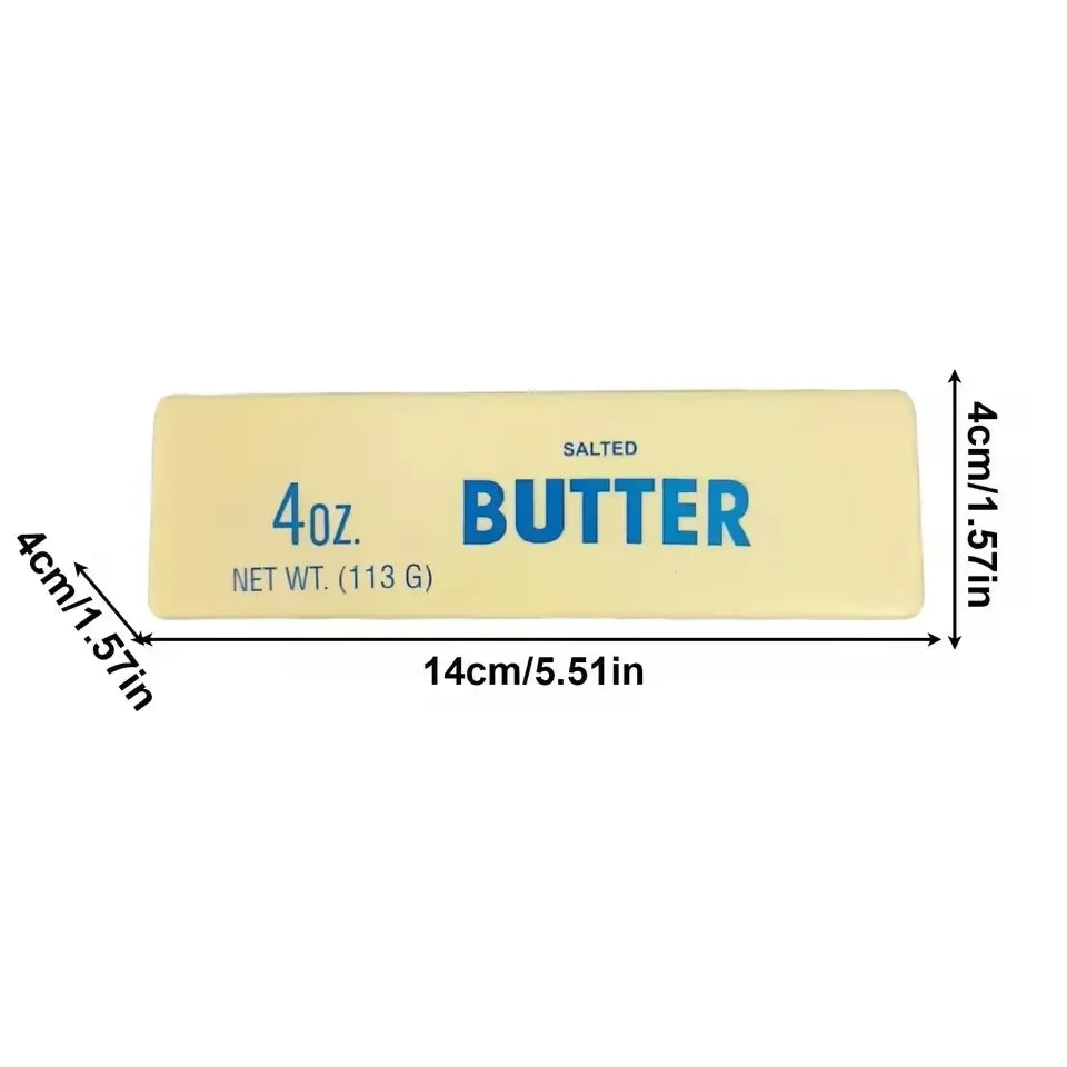 Squishy Elastic Butter Stick Fidget Toy Cheese Shape Stress Relief Game Funny Decompression Prank Squeeze Toy for Anxiety Relief