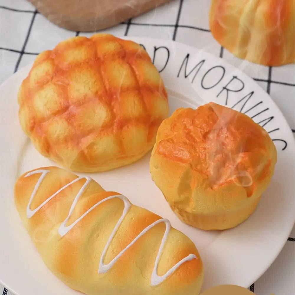 Squishy Food Creative Simulation Bread Sensory Toys Toast Donuts Slow Rebound Squeeze Anti Stress Relief Toys Desktop Decoration