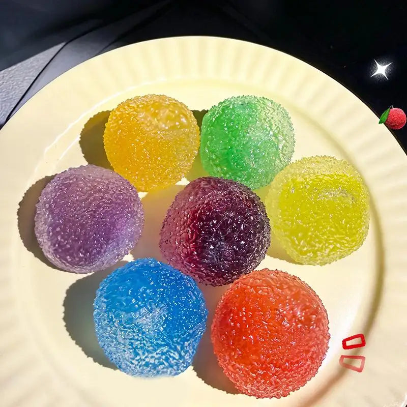 Sensory Slushie Squeeze Ball 1PC Reusable Crunchy Crackling Toy for Stress Relief Calm Fidget Play at Work Home