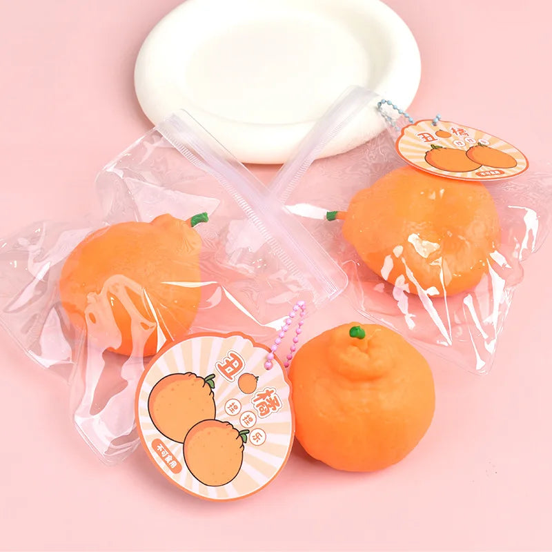 Dragon Fruit/Peach/Orange/Durian/Mango/Banana /Strawberry Squishy, Soft Squeeze Stress Relief Fidget Toy for Office Home