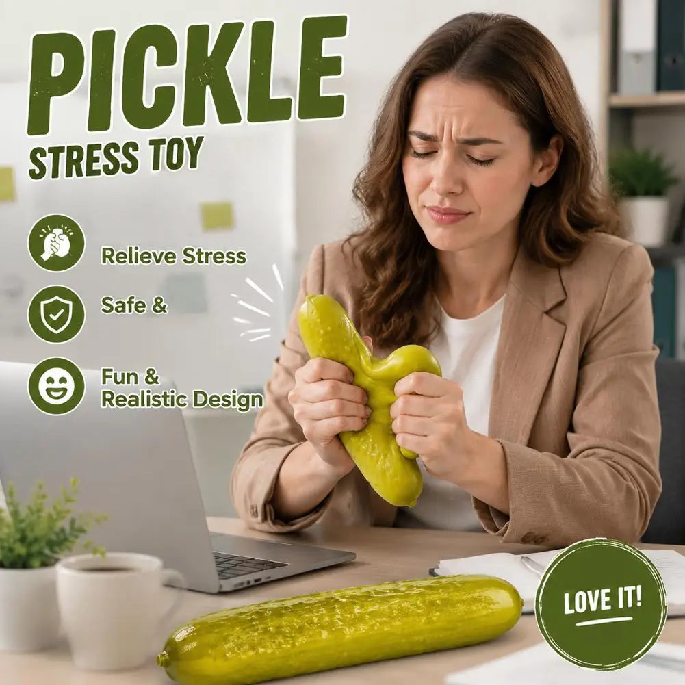 Jumbo Pickle Squishy Big Cucumber Squeeze Slow Rising Squeeze Stress Relief for Adults Jumbo Pickle Squishy Stress Relief Set