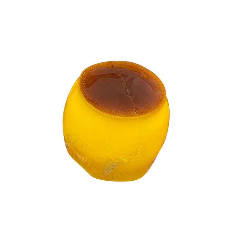 Pudding-shaped Squeeze Ball Caramel Crunchy Handmade Squishy Portable Diy Fidget Accessory For Stress Relief & Cute Desk Play