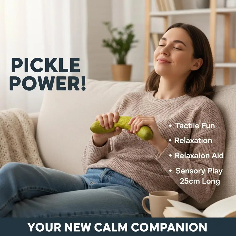 Jumbo Pickle Squishy Big Cucumber Squeeze Slow Rising Squeeze Stress Relief for Adults Jumbo Pickle Squishy Stress Relief Set