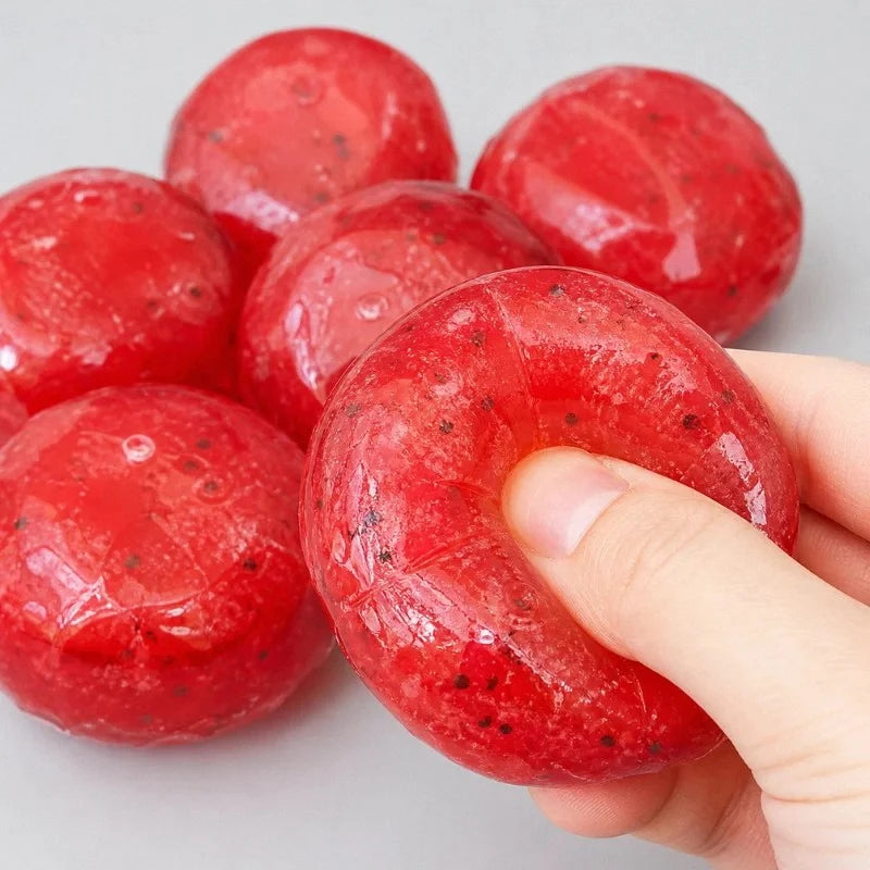 Hot Sale Squishy Handmade Watermelon Slush Toy Soft, Slow-Rebound Stress Relief Squeezy Toy Realistic Fruit Model Adult Gift