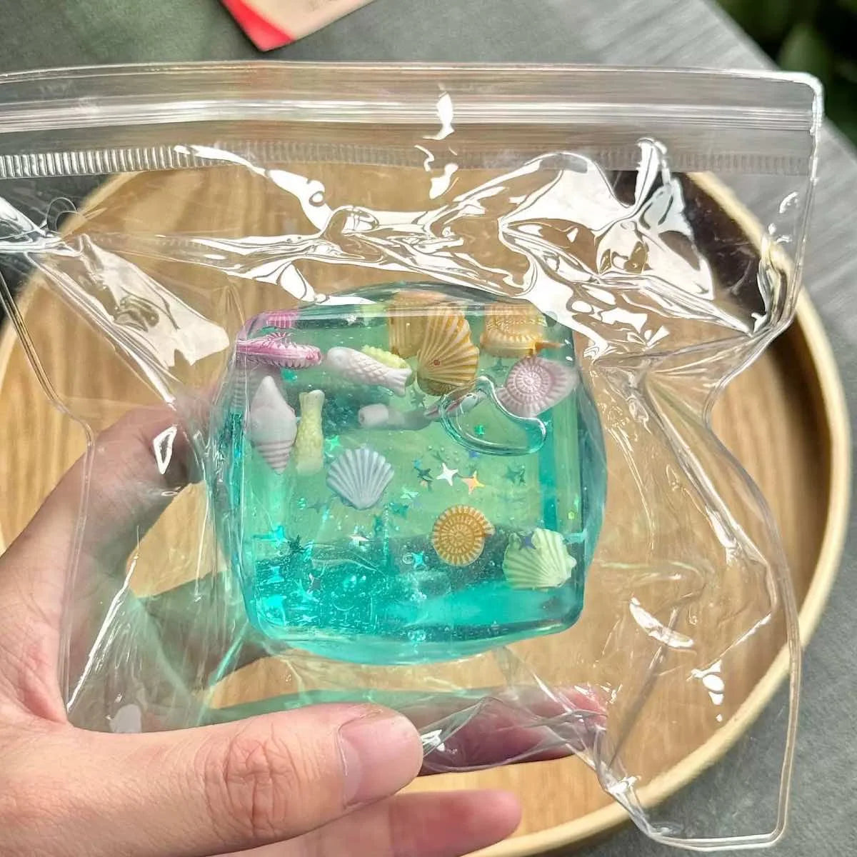 Adults Squishy Ocean Blocks Stress Balls Autism Sensory Toys Stress Anxiety Relief Fidget Toys Maltose Water Ball Gifts Bulk