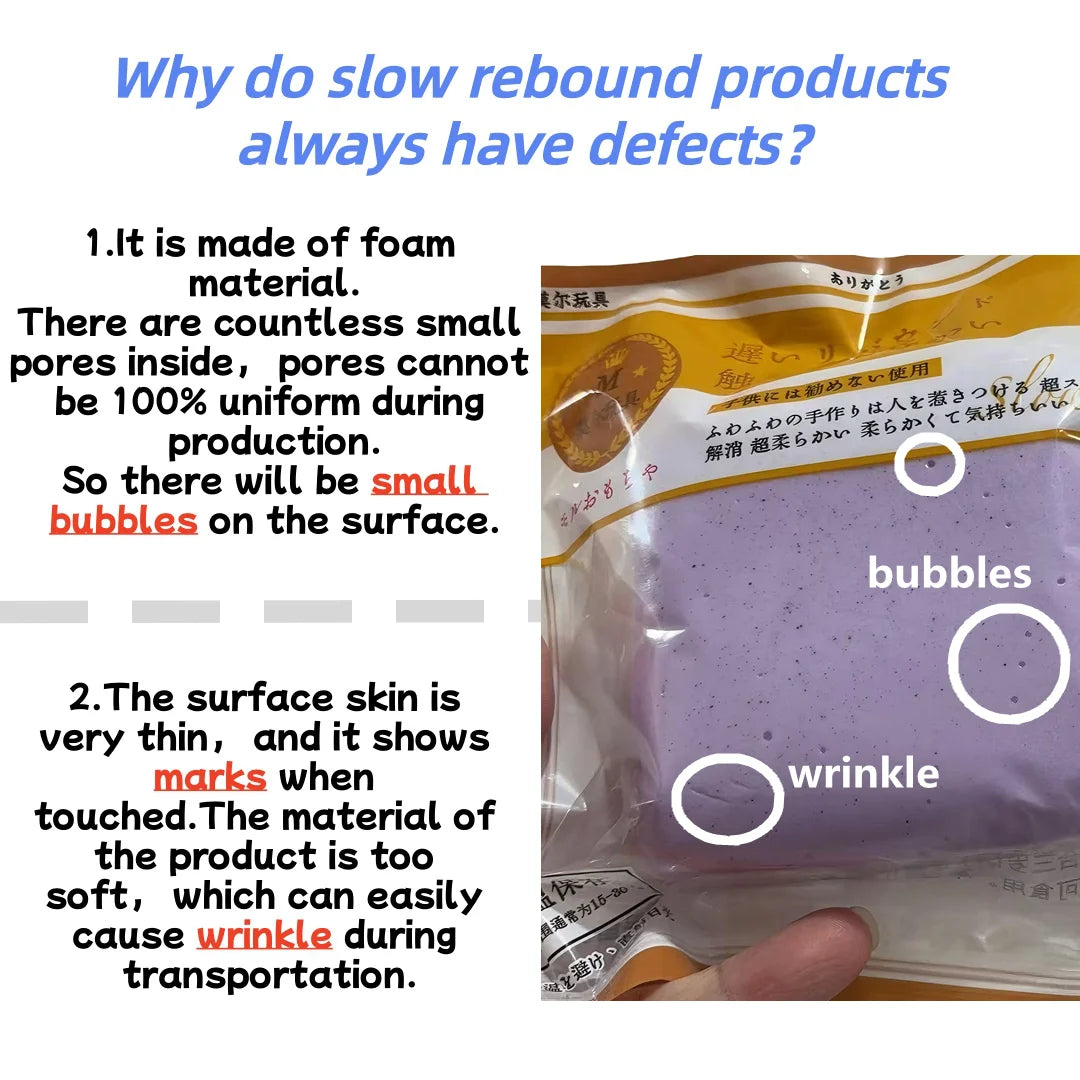 Soft Slow Rising Toast Squishy Stress Relief Fidget Toys Sticky Toast Squishy Squeeze Toys Sensory Fidget Toy for Adults Kids