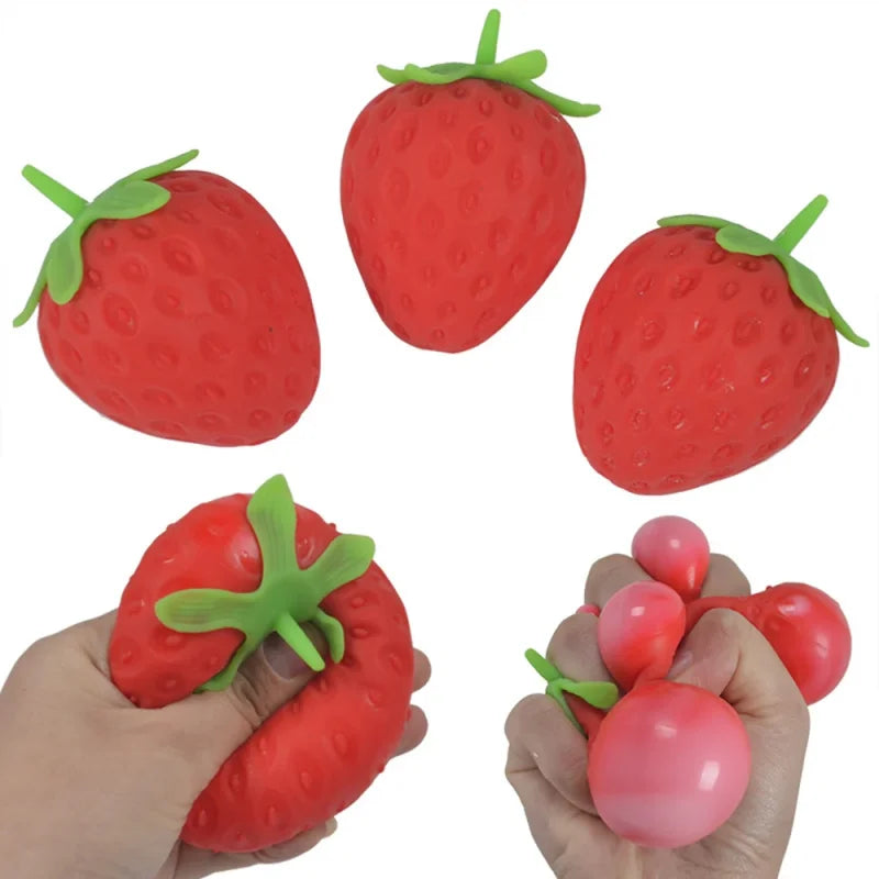 Dragon Fruit/Peach/Orange/Durian/Mango/Banana /Strawberry Squishy, Soft Squeeze Stress Relief Fidget Toy for Office Home