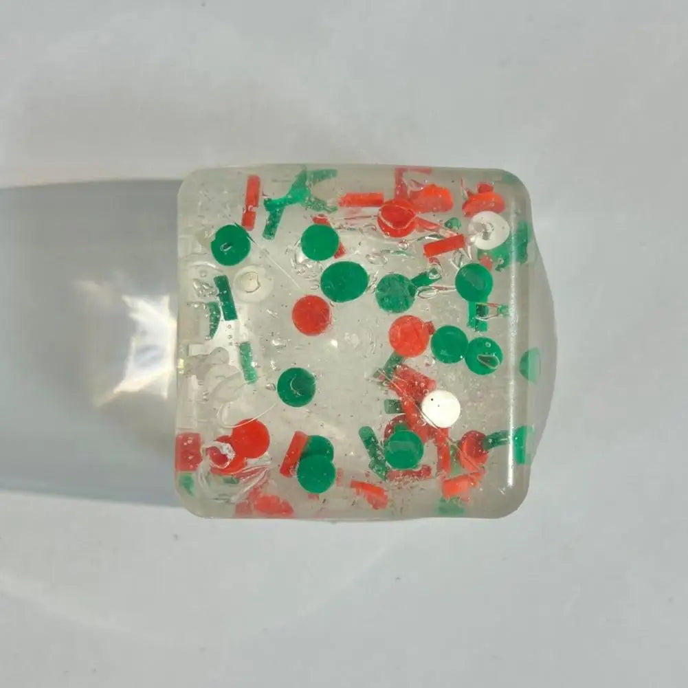 Christmas Maltose  Ice cubes Squeezable Gaint Squishy Sensory Stress Ball, Novelty Anxiety Relief Fidget Toy for Adults & Desk