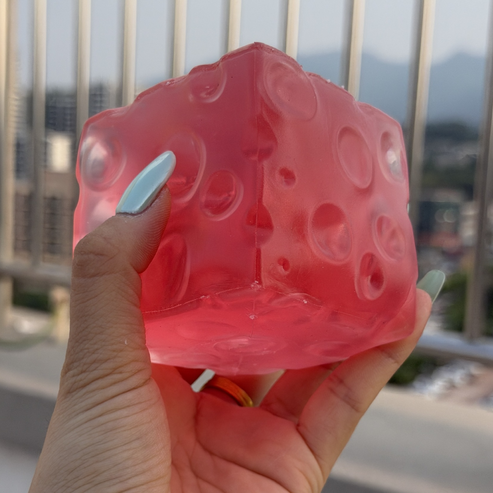 Square Cheese Hand-Pulled Fun Toy