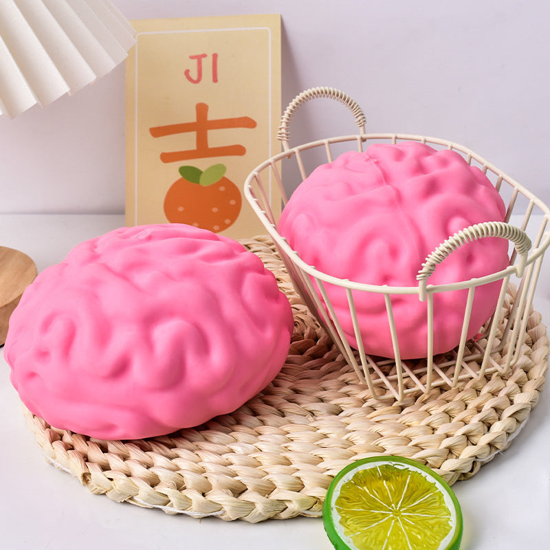 Extra Large Brain Stress Relief Squishy Toy Slow Rebound Cheese Brain Ball