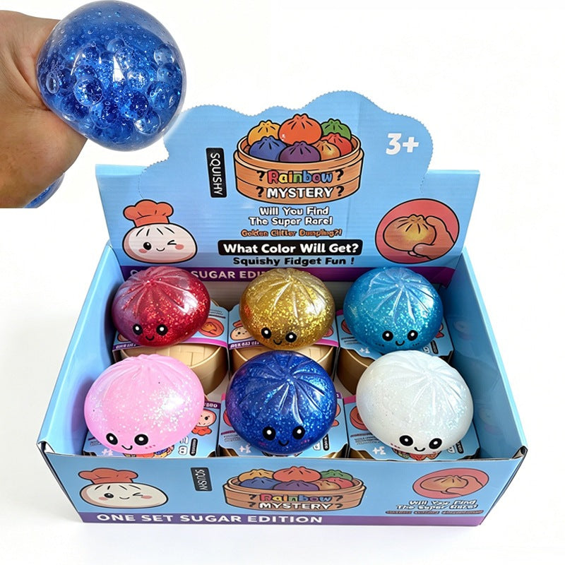 Glitter Dumpling Squishy Toys 4-Pack