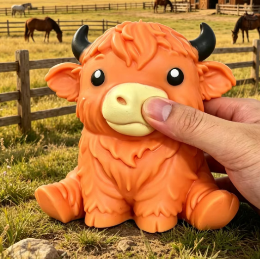 Highland Cow Soft Squeeze Toy