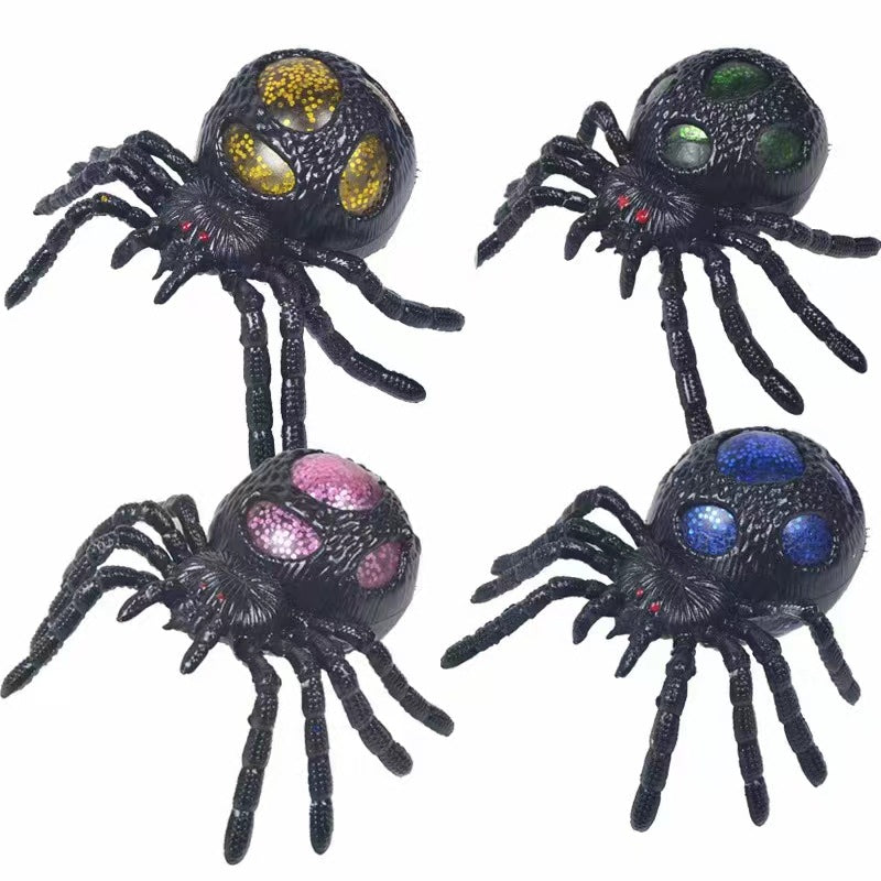 Spider Glitter Squishy Stress Relief Toy