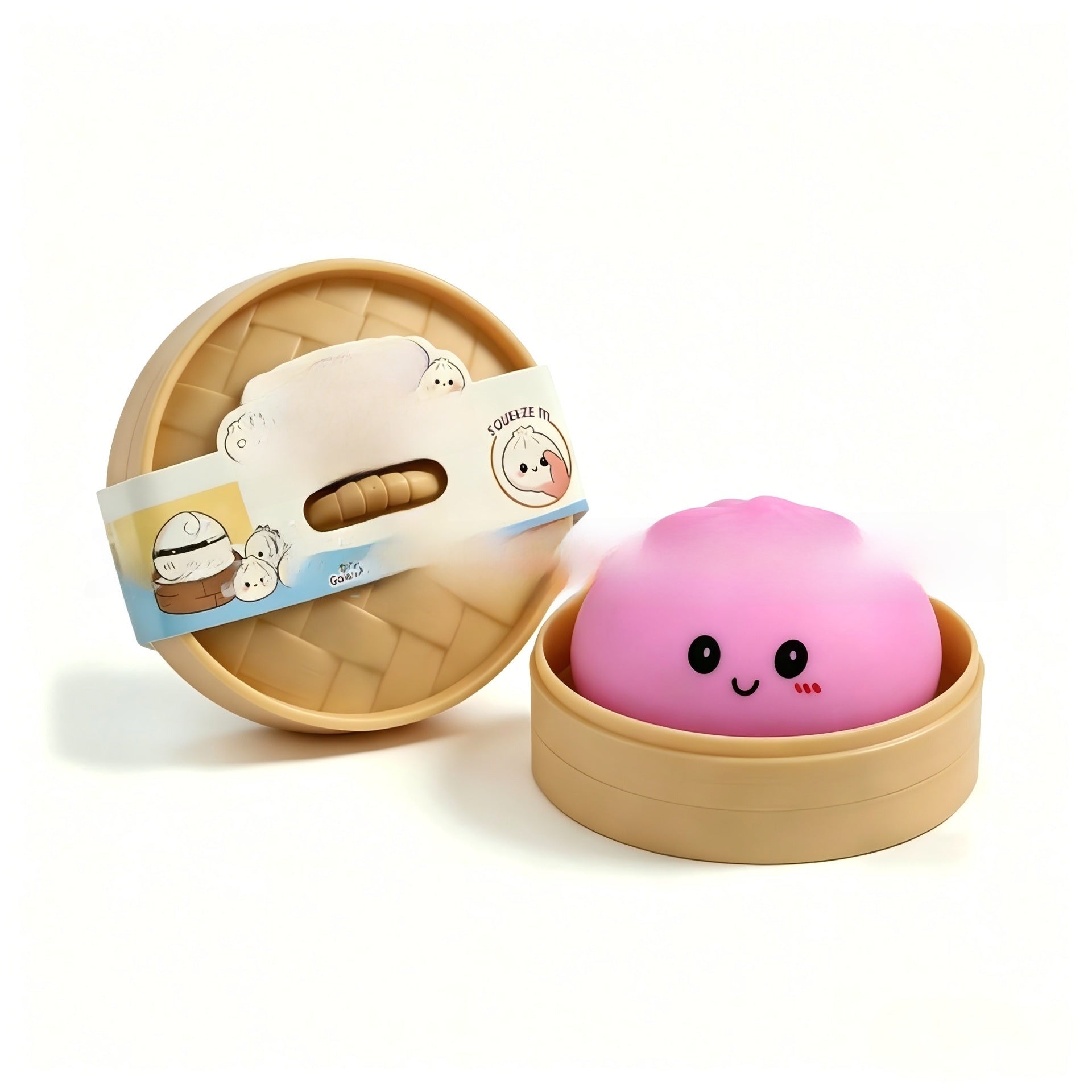 Smiling Face Large Bun Squishy Toy