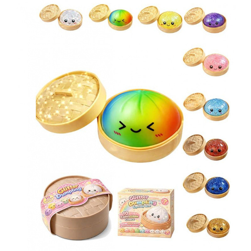 Glitter Dumpling Squishy Sensory Toy