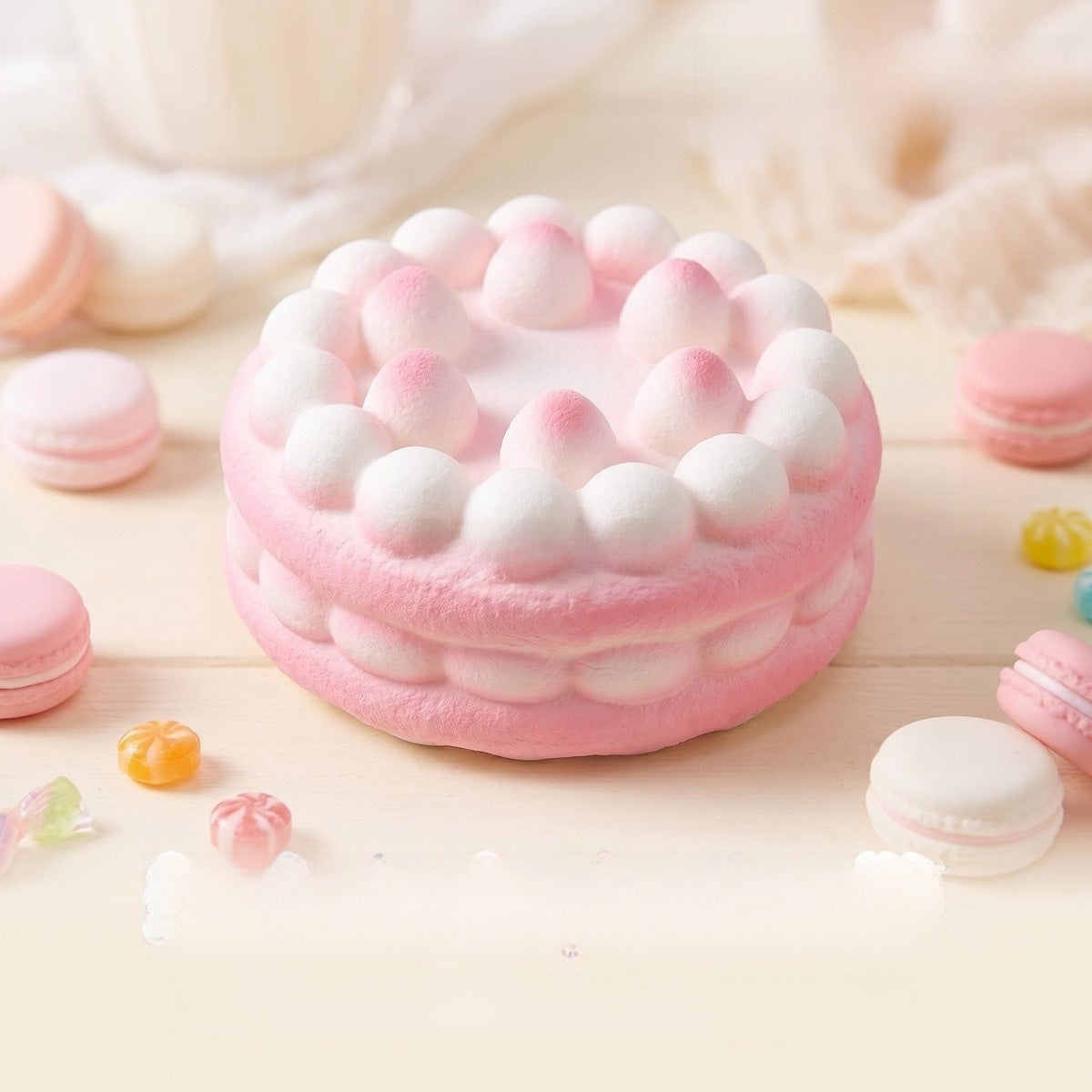Ultra-Soft Realistic Cake-Shaped Slow-Rebound Stress Relief Toy