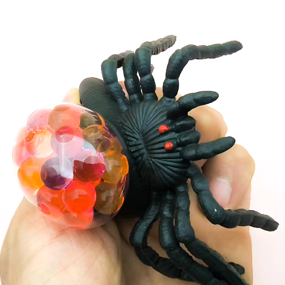 Spider Glitter Squishy Stress Relief Toy