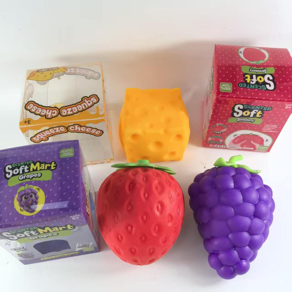 Creative Simulation Fruit and Vegetable TPR Squishy Toy