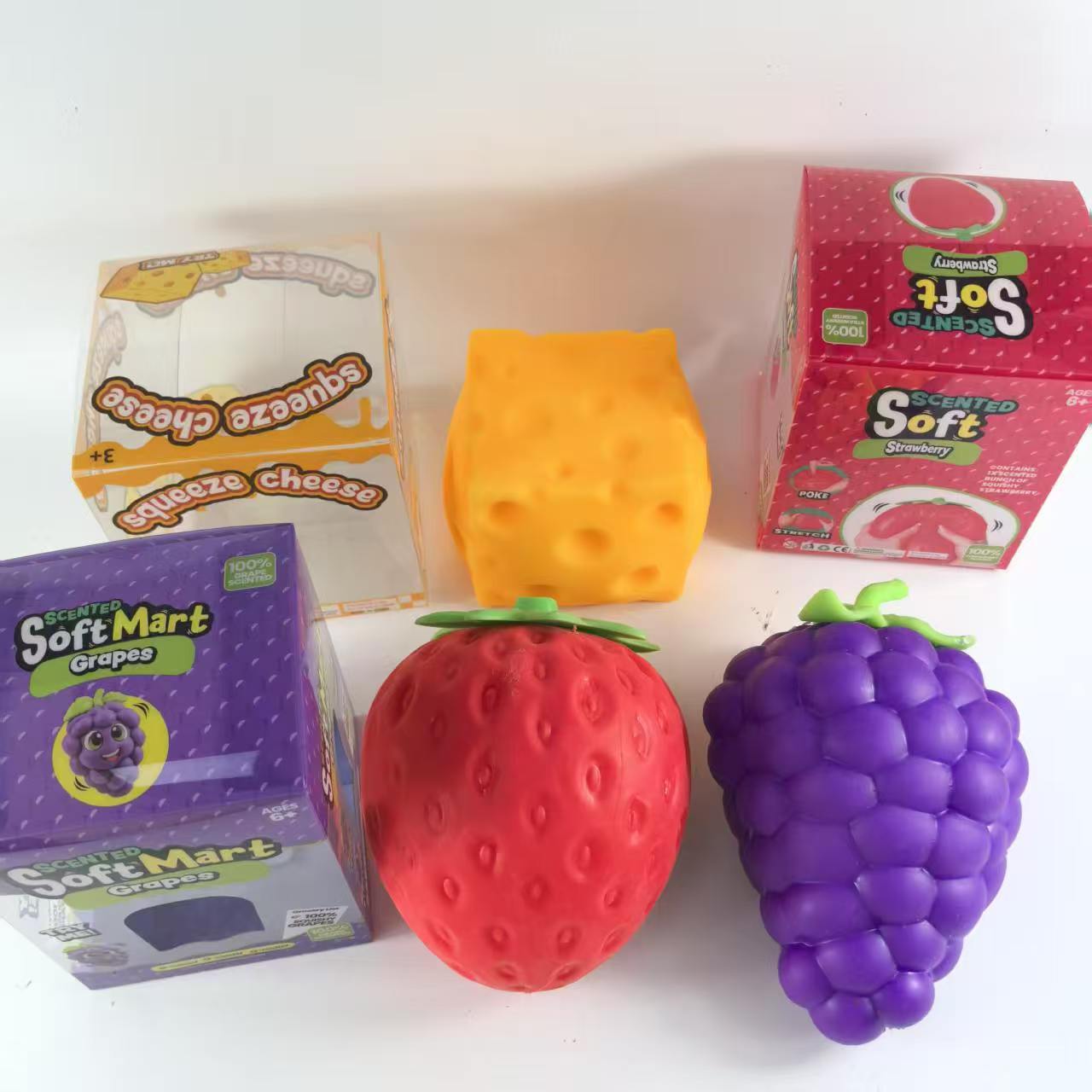 Creative Simulation Fruit and Vegetable TPR Squishy Toy