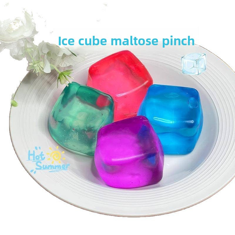 Large Ice Cube Maltose Squeeze Toy