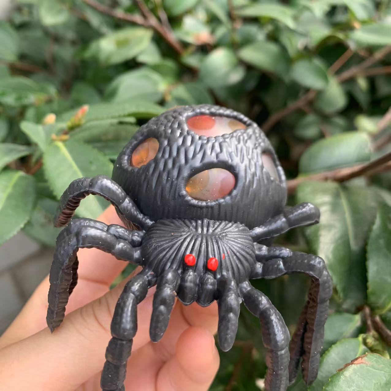 Spider Glitter Squishy Stress Relief Toy