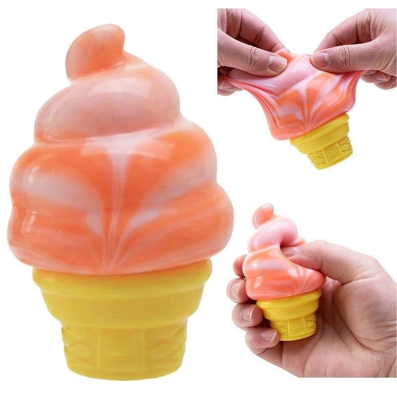 Ice Cream Cone Squishy Squeeze Stress Relief Toy